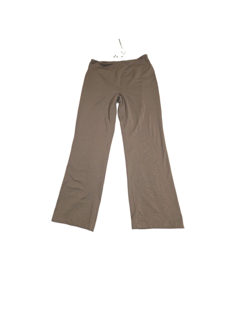 lands end Women's Pull On Pants Sz L Brown  Wide Leg Euc
